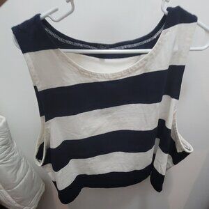 Navy & White J. Crew Size 3X